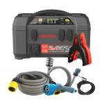 Redresor auto Lokithor AW401 Starter 5in1, cu clesti pentru pornire motor diesel sau benzina, 20000mAh, 2500A, USB/USB-C, functie de powerbank, compresor, aparat de spalat, lanterna, Negru 10 - lerato.ro