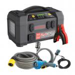 Redresor auto Lokithor AW401 Starter 5in1, cu clesti pentru pornire motor diesel sau benzina, 20000mAh, 2500A, USB/USB-C, functie de powerbank, compresor, aparat de spalat, lanterna, Negru 9 - lerato.ro