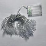 Instalatie Craciun LED Snowflake and Star, 10m, 80 luminite, 3xAA, Alb 11 - lerato.ro