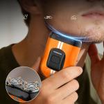Aparat de ras electric MaxGroom M-501, 5W, 400 mAh, Autonomie 1h, IPX7, USB-C, Portocaliu 6 - lerato.ro