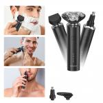Aparat de ras electric 3 in 1 MaxGroom M-8012, 7500 RPM, 600 mAh, Autonomie 1h, IPX7, USB-C, Accesorii incluse, Negru 3 - lerato.ro