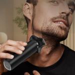 Aparat de ras electric 3 in 1 MaxGroom M-8012, 7500 RPM, 600 mAh, Autonomie 1h, IPX7, USB-C, Accesorii incluse, Negru 16 - lerato.ro