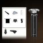 Aparat de ras electric 3 in 1 MaxGroom M-8012, 7500 RPM, 600 mAh, Autonomie 1h, IPX7, USB-C, Accesorii incluse, Negru 4 - lerato.ro