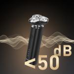Aparat de ras electric 3 in 1 MaxGroom M-8012, 7500 RPM, 600 mAh, Autonomie 1h, IPX7, USB-C, Accesorii incluse, Negru 9 - lerato.ro
