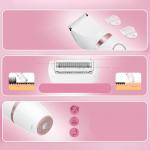 Trimmer multifunctional MaxGroom M-105 pentru femei, Capete interschimbabile, Accesorii incluse, USB-C, Alb 4 - lerato.ro