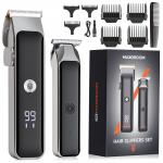 Set 2 in 1 MaxGroom M608, Aparat de tuns + trimmer, 8500 RPM, USB-C, Accesorii incluse, Negru 2 - lerato.ro