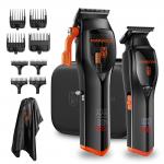Set 2 in 1 MaxGroom WF-3908, Aparat de tuns + trimmer, Autonomie 100 minute, USB-C, Accesorii incluse, Negru 2 - lerato.ro