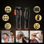 Set 2 in 1 MaxGroom WF-3908, Aparat de tuns + trimmer, Autonomie 100 minute, USB-C, Accesorii incluse, Negru 4 - lerato.ro