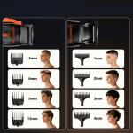 Set 2 in 1 MaxGroom WF-3908, Aparat de tuns + trimmer, Autonomie 100 minute, USB-C, Accesorii incluse, Negru 9 - lerato.ro
