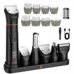 Aparat de tuns electric MaxGroom JK-666, 5W, 7000 RPM, 1200 mAh, Autonomie 2h, IPX6, USB-C, Accesorii incluse Negru 3 - lerato.ro