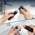 Aparat de tuns electric MaxGroom JK-666, 5W, 7000 RPM, 1200 mAh, Autonomie 2h, IPX6, USB-C, Accesorii incluse Negru 12 - lerato.ro