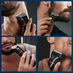 Aparat de tuns electric MaxGroom JK-666, 5W, 7000 RPM, 1200 mAh, Autonomie 2h, IPX6, USB-C, Accesorii incluse Negru 6 - lerato.ro