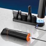 Aparat de tuns electric MaxGroom JK-666, 5W, 7000 RPM, 1200 mAh, Autonomie 2h, IPX6, USB-C, Accesorii incluse Negru 11 - lerato.ro