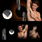Trimmer multifunctional MaxGroom LK-892, 5W, 6800 RPM, Autonomie 2h, Capete interschimbabile, USB-C, IPX6, Negru 15 - lerato.ro
