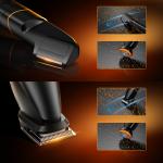 Trimmer multifunctional MaxGroom LK-892, 5W, 6800 RPM, Autonomie 2h, Capete interschimbabile, USB-C, IPX6, Negru 21 - lerato.ro