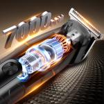Trimmer multifunctional MaxGroom LK-892, 5W, 6800 RPM, Autonomie 2h, Capete interschimbabile, USB-C, IPX6, Negru 5 - lerato.ro
