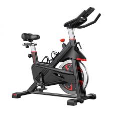 Bicicleta spinning MERACH MR-S38B2-EU, Reglare rezistenta, Afisaj LCD, Sarcina maxima 136kg, 114 × 52 × 120 cm, Negru