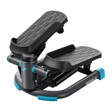 Aparat fitness tip stepper MERACH MR-2403B1, 2 cabluri de rezistenta incluse, Sarcina maxima 150kg, Afisaj LCD, Negru