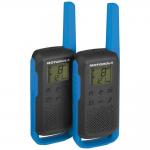 Statie radio PMR portabila Motorola Talkabout T62 UDS, set 2 buc, 16 canale, 8 km, Albastru 2 - lerato.ro