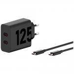 Incarcator retea Motorola TurboPower, 2xUSB-C, 125W, Cablu USB-C/USB-C 1m inclus, Negru 6 - lerato.ro