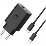 Incarcator retea Motorola TurboPower, USB-C, 50W, Cablu USB-C/USB-C 1m inclus, Negru 3 - lerato.ro