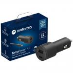 Incarcator auto Motorola TurboPower, 1x USB-C, 1x USB-A, 45W, 3A, Cablu USB-C 1m inclus, Negru 17 - lerato.ro