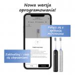 Periuta de dinti sonica Mova Fresh Pro, 3 moduri de curatare, 10 niveluri de intensitate, 2 capete incluse, Alerta presiune, Bluetooth, IPX7, Silver 8 - lerato.ro
