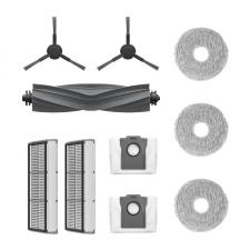 Set 9 accesorii compatibile cu robotul aspirator Mova E30 Ultra/P10 Ultra, 2 perii laterale, 1 perie principala, 3 lavete mop, 2 saci de praf, 1 filtru, Multicolor