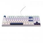 Tastatura gaming mecanica Machenike K500B-B87, Cu fir, RGB, Switch-uri Backlight Red, USB-C, Lungime cablu 1.6m, Alb 2 - lerato.ro