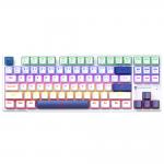 Tastatura gaming mecanica Machenike K500B-B87, Cu fir, RGB, Switch-uri Backlight Red, USB-C, Lungime cablu 1.6m, Alb 7 - lerato.ro