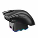 Mouse gaming wireless Machenike L8 Max, 2.4 GHz / Bluetooth / USB-C, 26000 DPI, 7 butoane, 450 mAh, Negru 3 - lerato.ro
