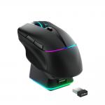 Mouse gaming wireless Machenike L8 Pro, 2.4 GHz / Bluetooth / USB-C, 26000 DPI, 7 butoane, 380 mAh, RGB, Negru 3 - lerato.ro