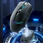 Mouse gaming wireless Machenike L8 Pro, 2.4 GHz / Bluetooth / USB-C, 26000 DPI, 7 butoane, 380 mAh, RGB, Negru 7 - lerato.ro