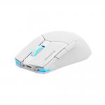 Mouse gaming wireless Machenike M7 Pro, 2.4 GHz / USB-C, 26000 DPI, 6 butoane, 600 mAh, RGB, Alb 3 - lerato.ro