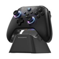 Controller Machenike G3 V2 G320 pentru PC, Wireless / Cu fir, 600mAh, Statie incarcare inclusa, USB-C, Negru