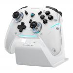 Controller Machenike G5Pro Max pentru PC / Nintendo Switch / TV / Telefon, Wireless / Bluetooth / Cu fir, 600mAh, RGB, USB-C, Statie incarcare inclusa, Alb 4 - lerato.ro