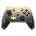Controller Machenike G5Pro Premium Edition pentru PC / Nintendo Switch / Telefon, Wireless / Bluetooth / Cu fir, 600mAh, RGB, USB-C, Statie incarcare inclusa, Black / Gold 3 - lerato.ro
