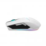 Mouse gaming wireless Machenike M721, RGB, 10000 DPI, 4 Butoane, 1000mAh, Wireless, Bluetooth, USB-C, Alb 3 - lerato.ro