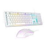Kit tastatura si mouse MageGee K1, Cu fir, 3200 DPI, Alb 2 - lerato.ro