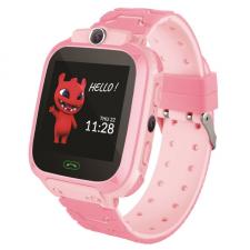 Ceas smartwatch pentru copii Maxlife MXKW-300, 400 mAh, LBS, ideal pentru siguranta copilului, Roz