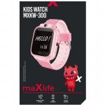 Ceas smartwatch pentru copii Maxlife MXKW-300, 400 mAh, LBS, ideal pentru siguranta copilului, Roz 17 - lerato.ro