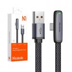 Cablu pentru incarcare si transfer de date Mcdodo CA-3340, USB/USB-C, 100W, 6A, 1.2m, Negru 3 - lerato.ro