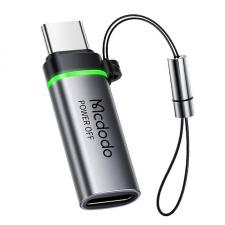Adaptor Mcdodo OT-6010, mama Lightning la tata USB-C, LED, 3A, Argintiu