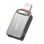 Adaptor cablu date USB 3.0 mama la Lightning OT-8600, OTG, 5 Gbps, Negru 2 - lerato.ro