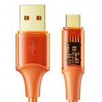Cablu pentru incarcare si transfer date Mcdodo CA-2100, USB la microUSB, 3A, 480 Mbps, 1.2 m Portocaliu 2 - lerato.ro