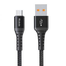 Cablu pentru incarcare si transfer date Mcdodo CA-2281, USB la microUSB, 3A,  480 Mbps, 1m Negru