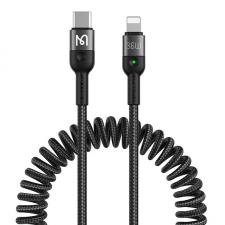 Cabluri de date si incarcare, Cablu pentru incarcare si transfer date Mcdodo CA-1960, USB-C/Lightning, 36W, 3A, 1.8m, Negru, lerato.ro