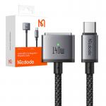 Cablu pentru incarcare laptop Apple Macbook Mcdodo CA-1470, USB-C la MagSafe 3, PD 140W, 5A, 2m, Negru/Gri 5 - lerato.ro