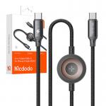 Cablu pentru incarcare telefoane si ceasuri Apple Mcdodo CA-2580 2 in 1, 2x USB-C, 60W, 3A, 1.5m, Negru 5 - lerato.ro