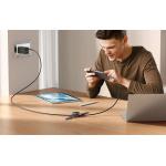 Cablu pentru incarcare telefoane si ceasuri Apple Mcdodo CA-2580 2 in 1, 2x USB-C, 60W, 3A, 1.5m, Negru 9 - lerato.ro
